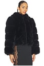 view 3 of 5 Icon Fur Jacket in Jet Black