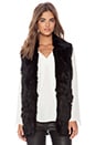 view 1 of 4 Rabbit Fur Vest in Black