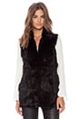 view 2 of 4 Rabbit Fur Vest in Black