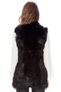 view 4 of 4 Rabbit Fur Vest in Black