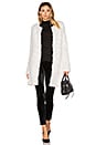 view 1 of 3 MANTEAU EN FOURRURE DE LAPIN TRICOTÉ in White