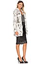 view 2 of 3 MANTEAU EN FOURRURE DE LAPIN in Natural & Grey