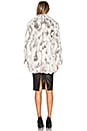 view 3 of 3 MANTEAU EN FOURRURE DE LAPIN in Natural & Grey