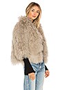view 2 of 4 Mongolian Lamb Jacket in Light Grey