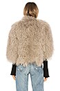 view 3 of 4 Mongolian Lamb Jacket in Light Grey