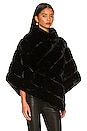 view 2 of 4 Faux Fur Wrap in Black