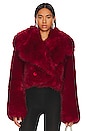 view 1 of 4 FAUX FUR ジャケット in Red