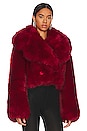 view 2 of 4 КУРТКА FAUX FUR in Red