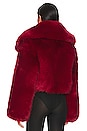 view 3 of 4 BLOUSON FAUX FUR in Red