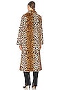 view 4 of 4 Faux Fur Coat in Dyed Leopard