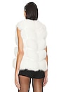 view 4 of 5 Faux Fur Vest in White