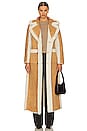 view 1 of 5 Faux Shearling Reversible Coat in Ivory