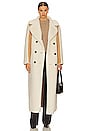 view 2 of 5 Faux Shearling Reversible Coat in Ivory
