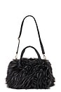 view 1 of 5 The Boo Faux Fur Bag in Jet Black