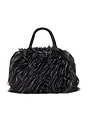 view 2 of 5 The Boo Faux Fur Bag in Jet Black