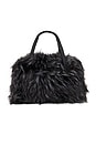 view 3 of 5 The Boo Faux Fur Bag in Jet Black