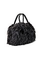 view 4 of 5 The Boo Faux Fur Bag in Jet Black