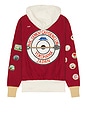 view 2 of 5 Rose Patch Gardener Hooded Sweatshirt in Wine