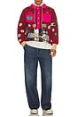 view 5 of 5 Rose Patch Gardener Hooded Sweatshirt in Wine