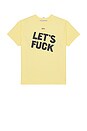 view 1 of 4 Let's Fuck Short Sleeve Tee in Yellow