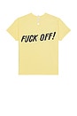 view 2 of 4 Let's Fuck Short Sleeve Tee in Yellow
