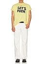 view 4 of 4 Let's Fuck Short Sleeve Tee in Yellow