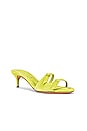 view 2 of 5 MULES ASYMMETRIC SLIM CLARITA in Green Apple