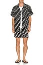 view 3 of 5 CHEMISE À COL CAMP X in Black Birds