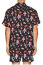 view 2 of 5 Catch The Wind x Gary Baseman Camp Collar Shirt in Blue in Blue Catch The Wind