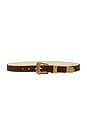 view 1 of 2 No.15 Leather Belt in Chocolate