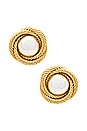 view 1 of 2 Naomi Earrings in Two Tone