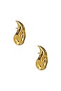 view 1 of 3 BOUCLES D'OREILLES ARIEL in 24k Gold Vermeil