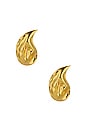 view 2 of 3 BOUCLES D'OREILLES ARIEL in 24k Gold Vermeil