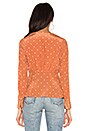 view 3 of 4 ELYSE ブラウス in Dot Print Rust