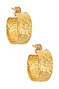 view 1 of 3 Gabriella Hoop Earrings in Gold