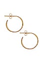 view 2 of 3 Gabriella Hoop Earrings in Gold