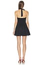 view 3 of 3 Linen Halter Neck Mini Dress in Black