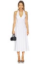 view 1 of 3 Linen Halter Neck Maxi Dress in White