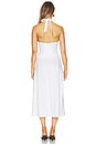 view 3 of 3 Linen Halter Neck Maxi Dress in White
