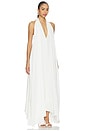 view 3 of 5 Drape Maxi Dress in White