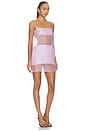 view 2 of 3 Silk Two Tone Mini Dress in Lilac