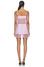 view 4 of 3 Silk Two Tone Mini Dress in Lilac