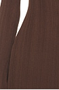 view 5 of 4 Knitted Collar Maxi Dress in Espresso Brown
