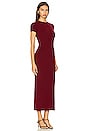 view 2 of 3 T Shirt Maxi Dress in Burgundy