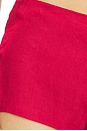 view 7 of 7 x REVOLVE Linen Flat Short in Solid Red