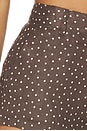 view 6 of 6 SHORT EN LIN in Brown & White Polka Dot