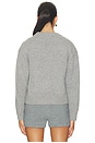 view 4 of 5 Cashmere Cable Padded Cardigan in Dark Grey