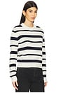 view 2 of 4 Cashmere Crew Neck Jumper in Stripe Navy
