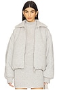 view 1 of 5 Cashmere Bomber Jacket in Grey