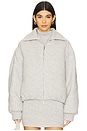 view 2 of 5 Cashmere Bomber Jacket in Grey